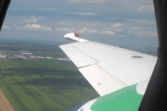Looking down