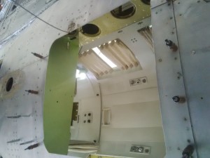 C-GMEC's freshly cut camera hole, May 2015